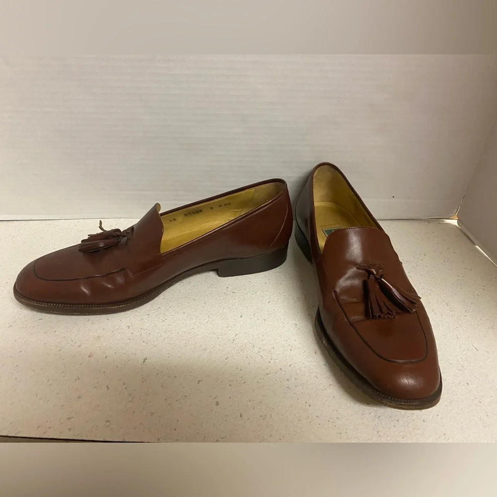 Cole Haan Italian Chestnut Tassel Loafers